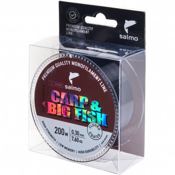 Леска монофильная SALMO DIAMOND CARP & BIG FISH FLUORO COATED Dark Brown 200/030 Леска монофильная SALMO DIAMOND CARP & BIG FISH FLUORO COATED Dark Brown 200/030