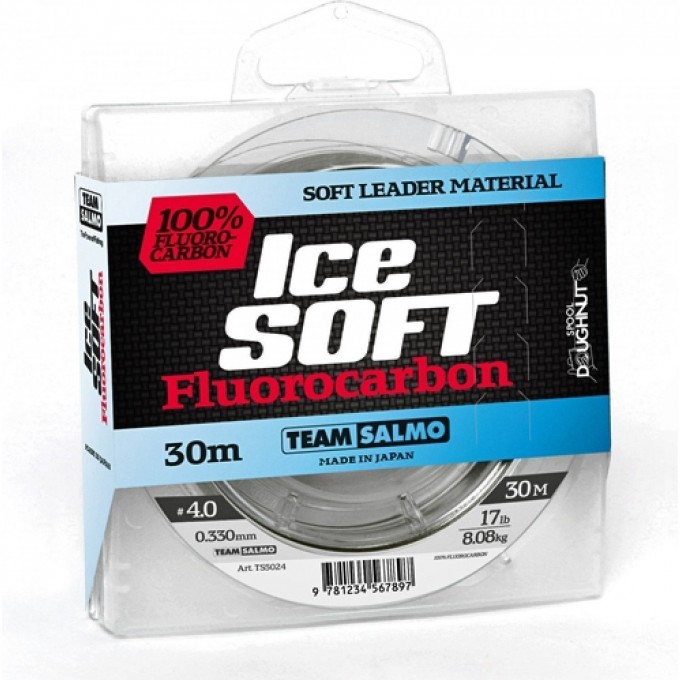 Леска монофильная Team SALMO Ice Soft Fluorocarbon 030/023 TS5024-023